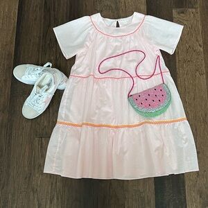 NWOT Crewcuts J.Crew Girls Light Pink Summer Dress 8